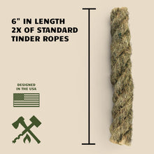 Load image into Gallery viewer, Jumbo Magnesium & Ferro Rod Combo + Jumbo Fire Rope - Bushcraft Survival