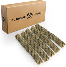 Load image into Gallery viewer, Buschcraft Survival Jumbo Jute Rope - Waterproof Tinder Rope - Camping and Backpacking Fire Starter - Bushcraft Survival