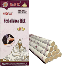 Load image into Gallery viewer, Moxa Sticks for Moxibustion Therapy - 10 Pack - Acupuncture Heat Therapy Rolls for Relaxation, Wellness, Massage, &amp; Traditional Chinese Medicine Use – Long Burning &amp; Portable - 20:1 Extraction Ratio

